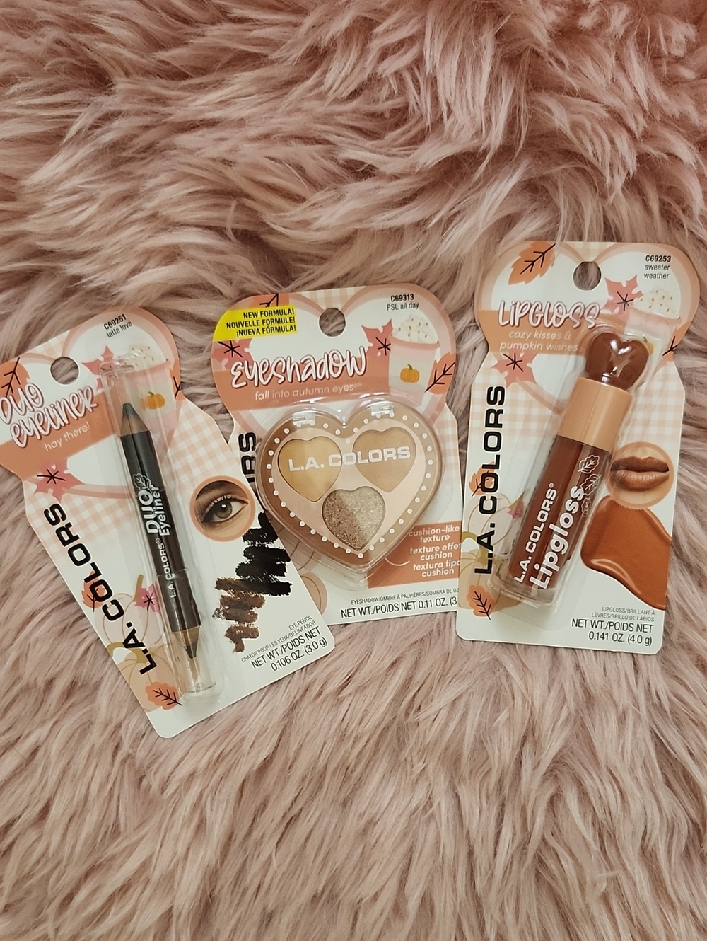Brand New 3CT BUNDLE L.A. COLORS ASSORTED FALL SHADE MAKE-UP